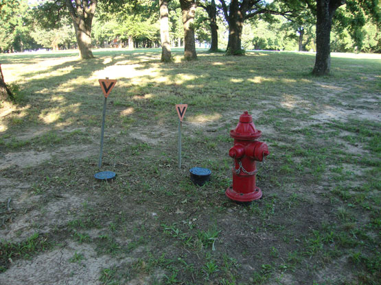 Lot utilities at The Sanctuary at Cedar Creek Lake